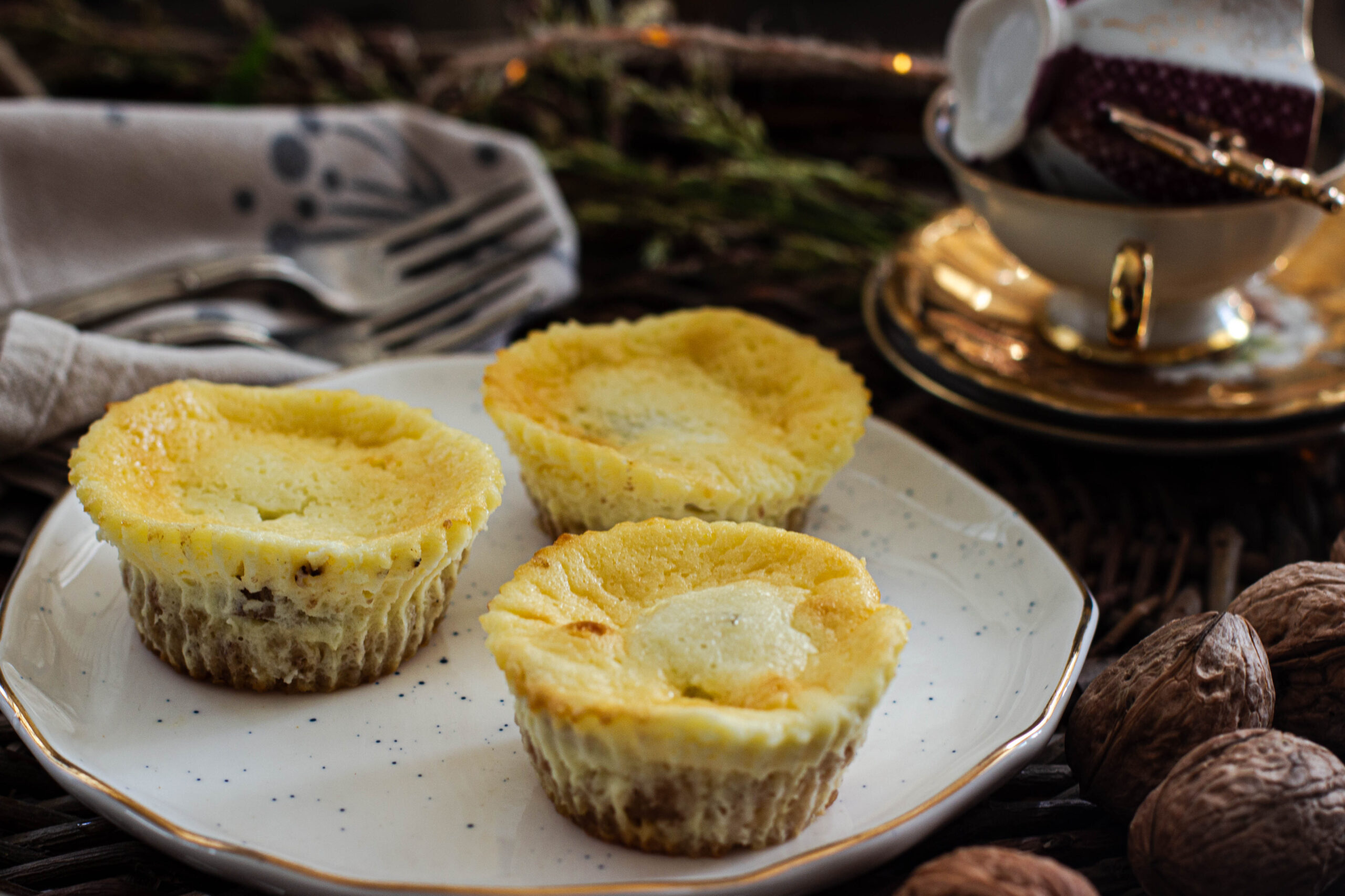 Mini cheesecake d’automne